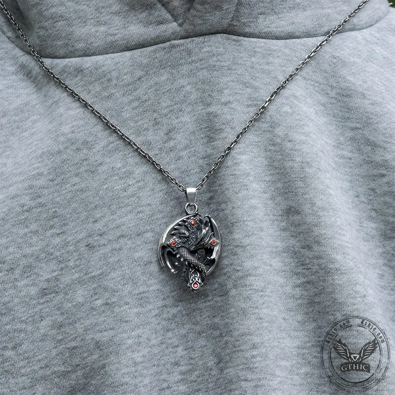 Guardian Dragon Stainless Steel Pendant sold by GTHIC product image thumbnail 4