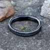 Double Braided Leather Stainless Steel Bracelet sold by GTHIC