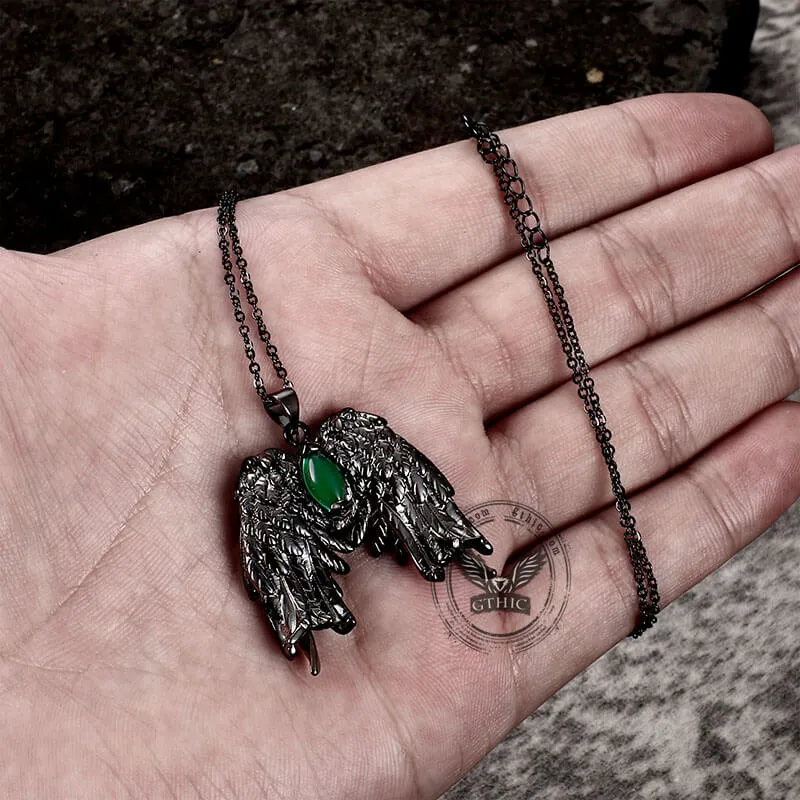 Dark Angel Wing Brass Gothic Pendant sold by GTHIC product image thumbnail 3