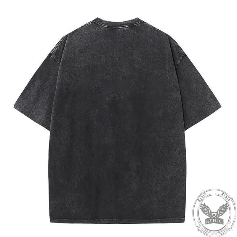 Vintage Washed Vibing With My Demons T-shirt sold by GTHIC product image thumbnail 2