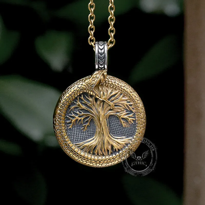 Viking Ouroboros Tree Of Life Stainless Steel Pendant sold by GTHIC product image thumbnail 5