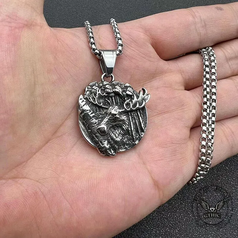 Elk Forest Stainless Steel Pendant sold by GTHIC product image thumbnail 2