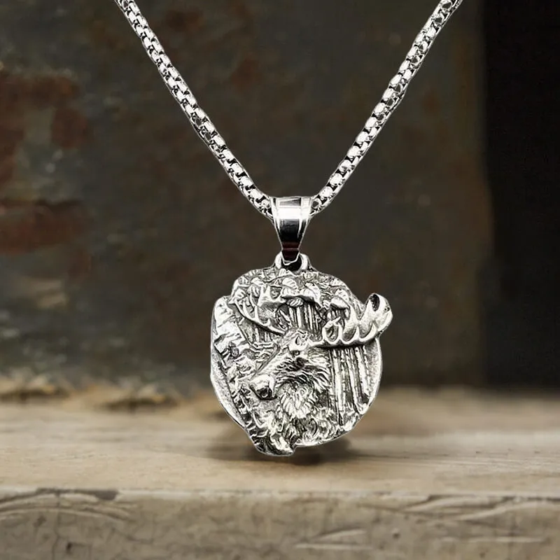 Elk Forest Stainless Steel Pendant sold by GTHIC