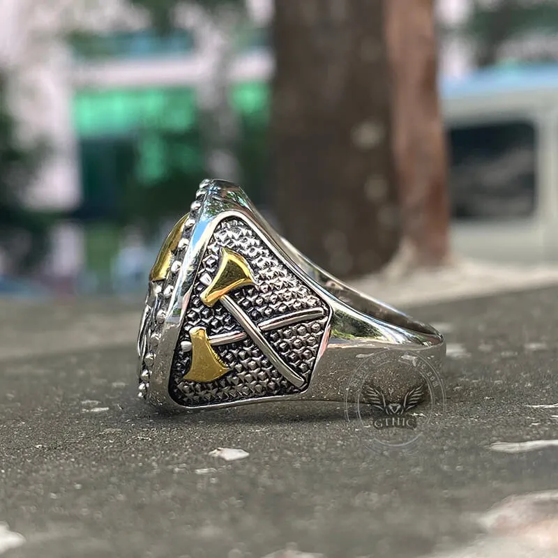 God of War Odin Sterling Silver Viking Ring sold by GTHIC product image thumbnail 4