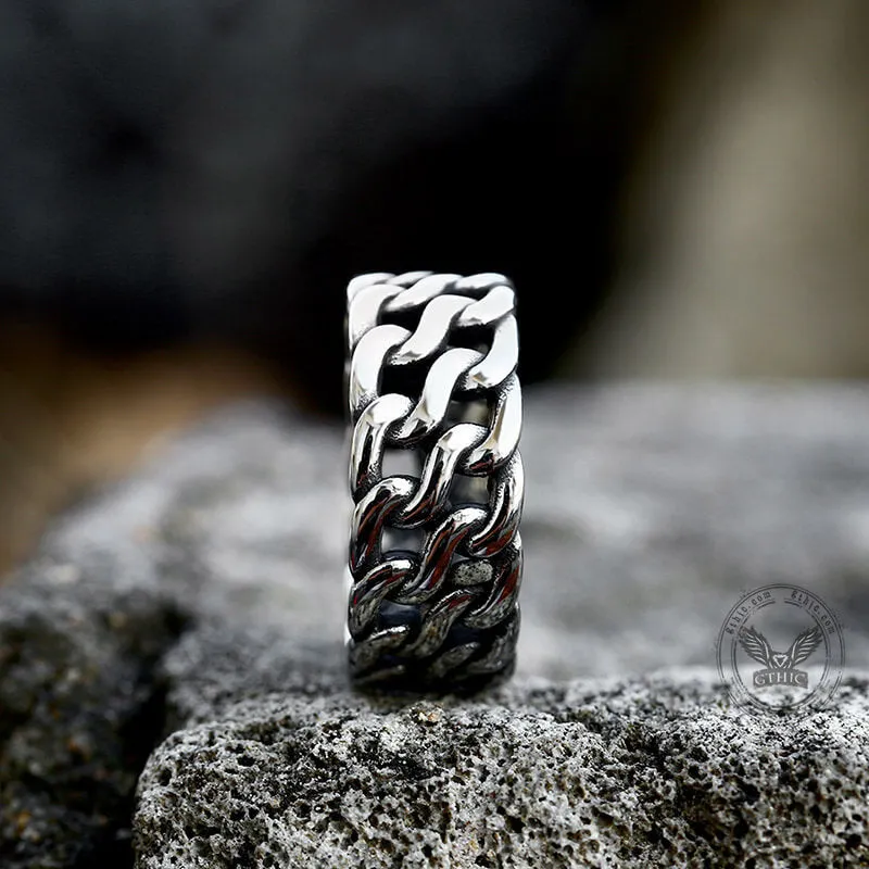 Minimalist Chain Style Stainless Steel Ring sold by GTHIC product image thumbnail 4