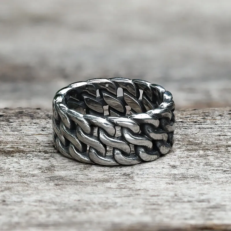 Minimalist Chain Style Stainless Steel Ring sold by GTHIC product image thumbnail 3