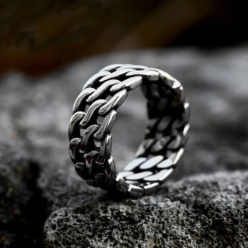 Minimalist Chain Style Stainless Steel Ring sold by GTHIC