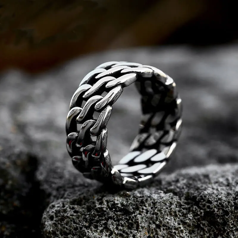 Minimalist Chain Style Stainless Steel Ring sold by GTHIC