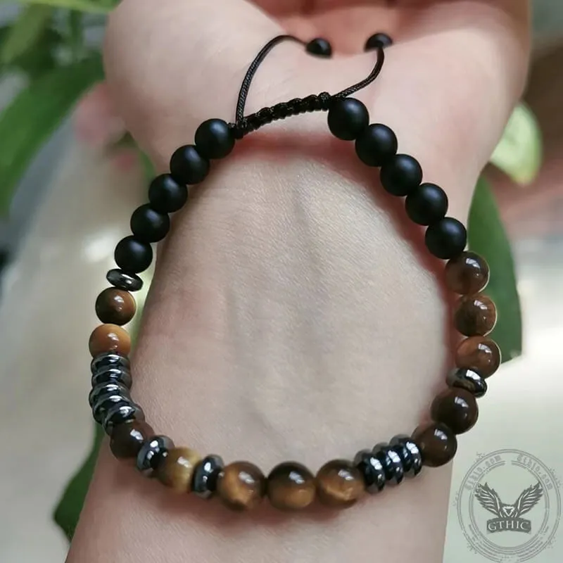 Tiger Eye Morse Code Beads Bracelet sold by GTHIC product image thumbnail 2