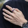Gothic Skull Purple Zircon Brass Ring sold by GTHIC
