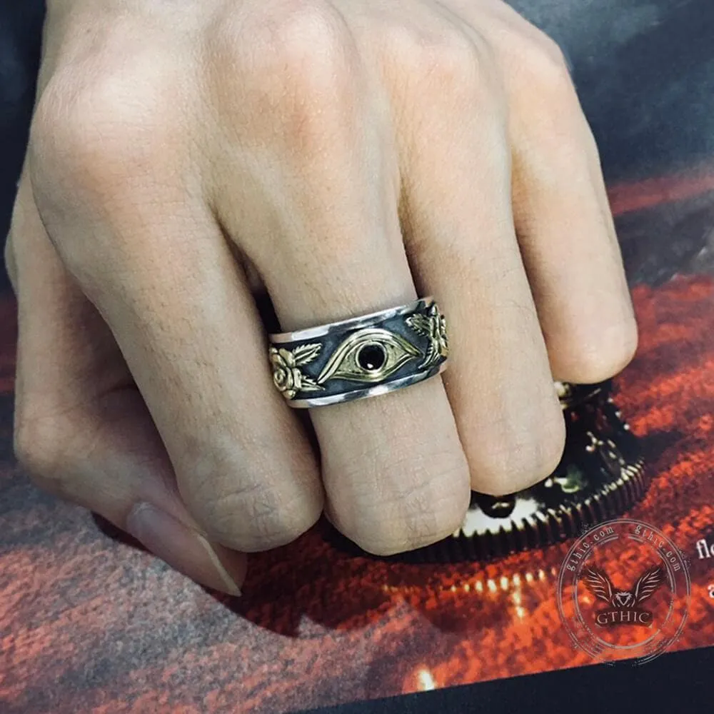 Eye of Providence Sterling Silver Masonic Ring sold by GTHIC product image thumbnail 2