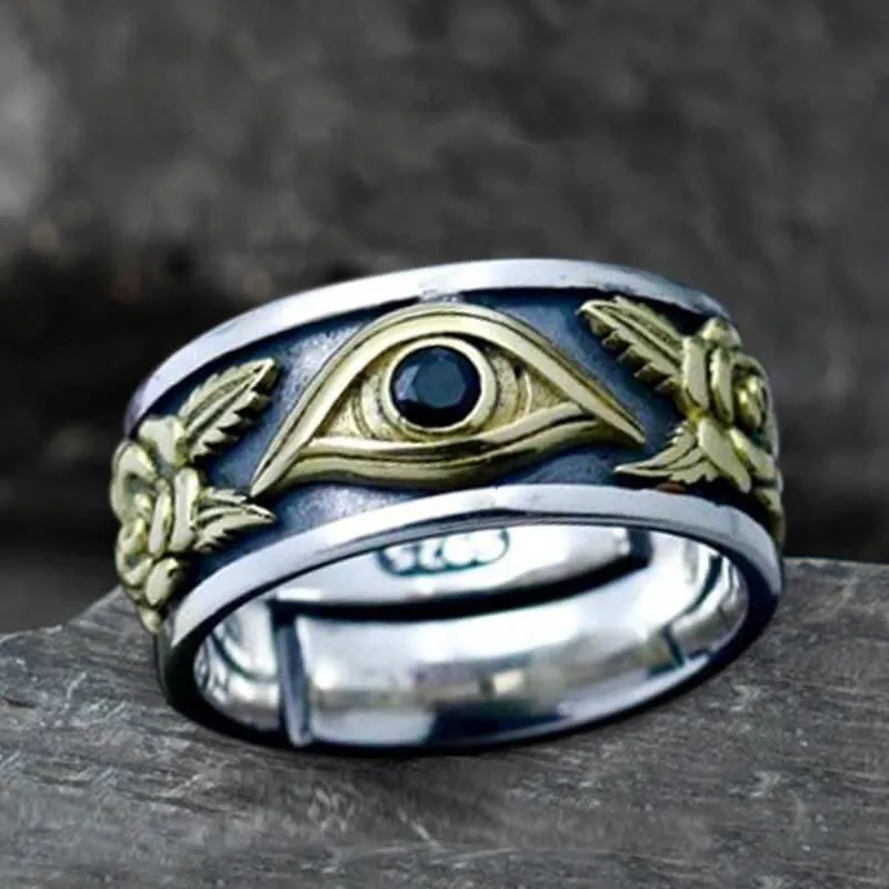 Eye of Providence Sterling Silver Masonic Ring sold by GTHIC
