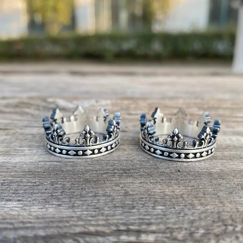 Vintage Crown Design Sterling Silver Ring sold by GTHIC product image thumbnail 5