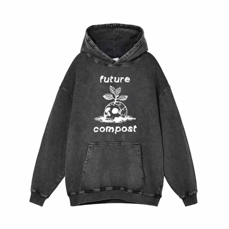 Future Compost Skull Vintage Washed Hoodie sold by GTHIC