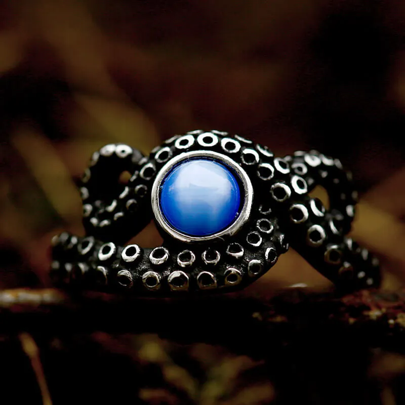 Octopus Tentacle Stainless Steel Animal Ring sold by GTHIC