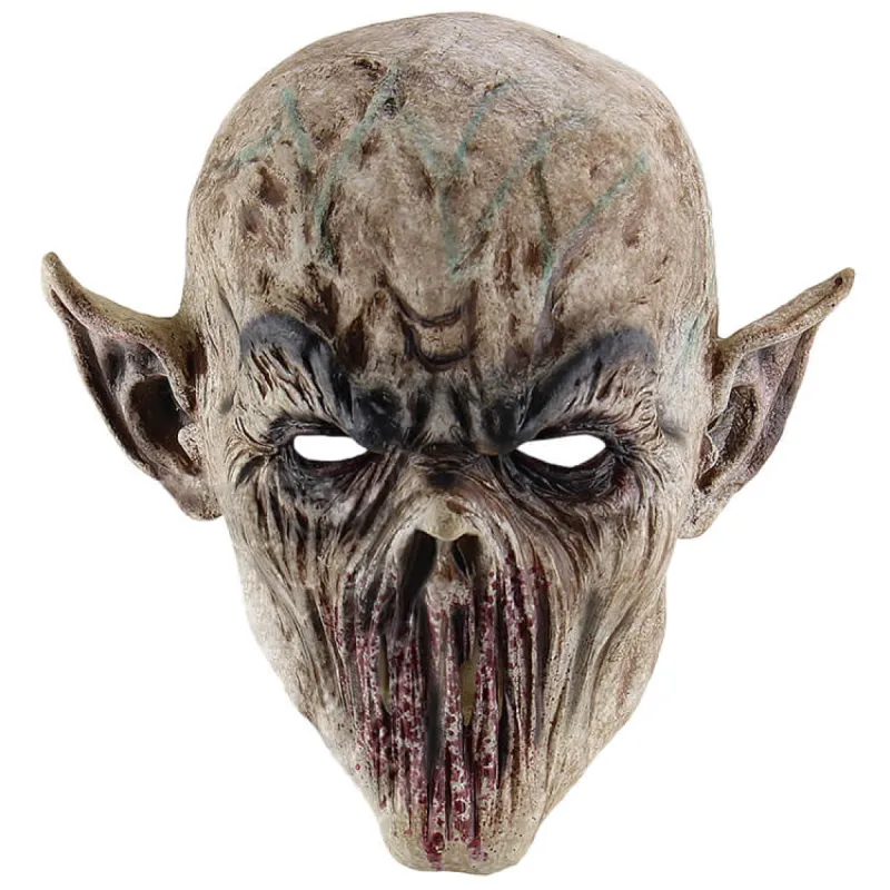 Horror Halloween Headgear Mouth-less Alien Latex Facemask made by GTHIC