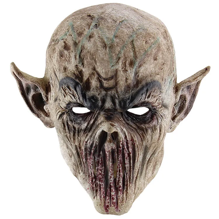 Horror Halloween Headgear Mouth-less Alien Latex Facemask sold by GTHIC