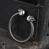 Ghost Head Stainless Steel Opening Bracelet sold by GTHIC