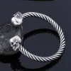 Ghost Head Stainless Steel Opening Bracelet sold by GTHIC