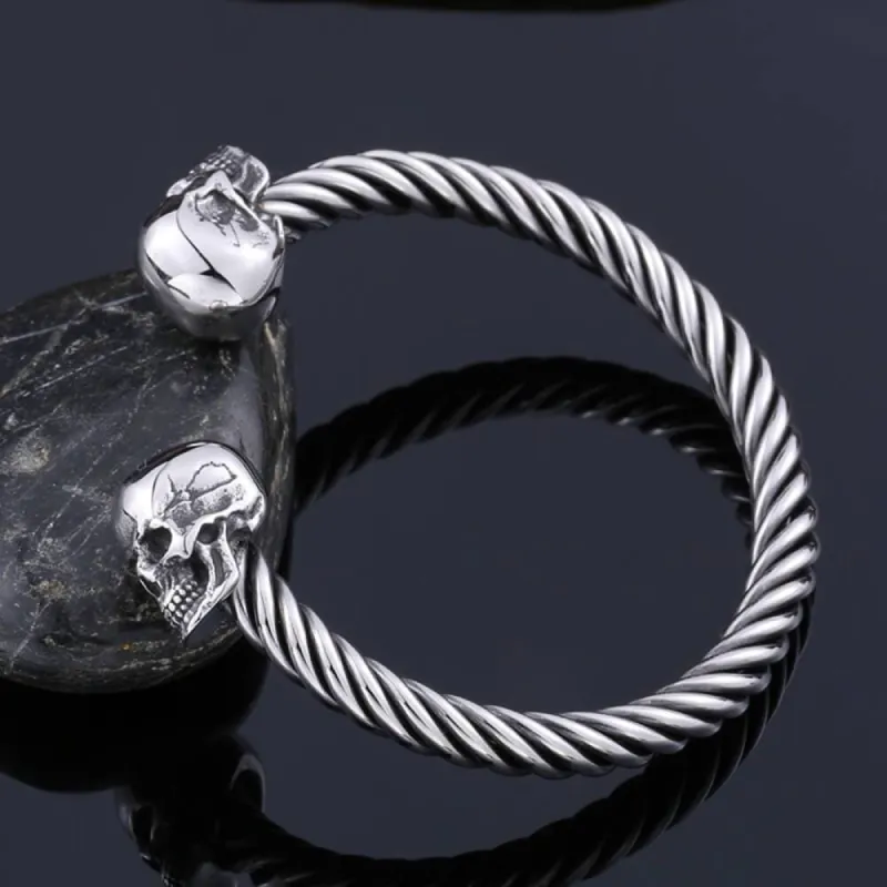 Ghost Head Stainless Steel Opening Bracelet sold by GTHIC