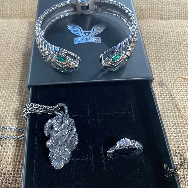 3 Pcs Ouroboros Snake Jewelry Set sold by GTHIC