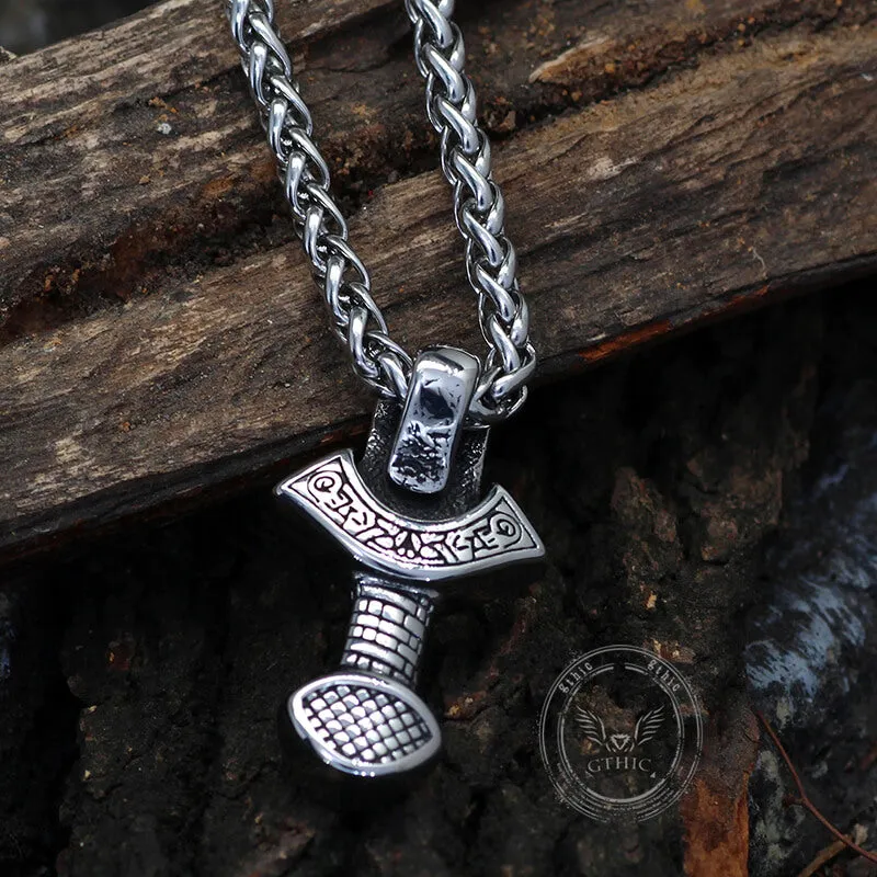 Viking Runes Weapon Stainless Steel Pendant sold by GTHIC product image thumbnail 3