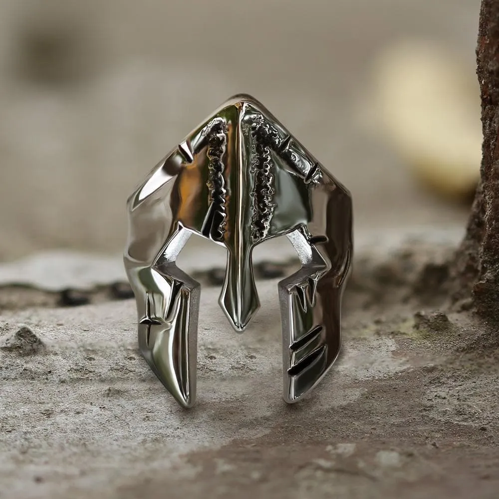 Spartan Helmet Stainless Steel Ring sold by GTHIC