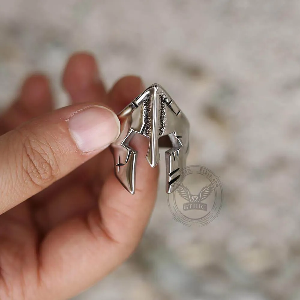 Spartan Helmet Stainless Steel Ring sold by GTHIC product image thumbnail 4