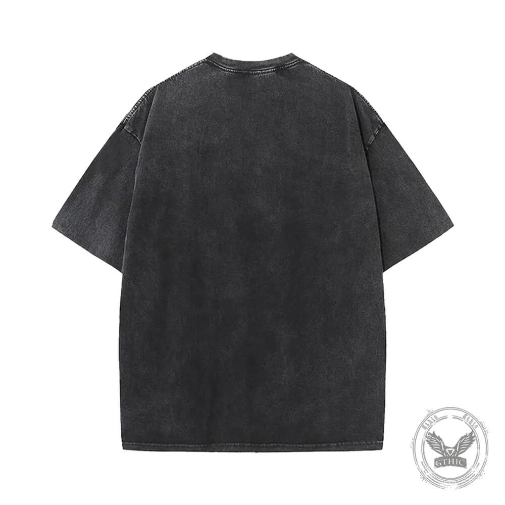 Witchcraft Print Vintage Washed T-shirt sold by GTHIC product image thumbnail 2