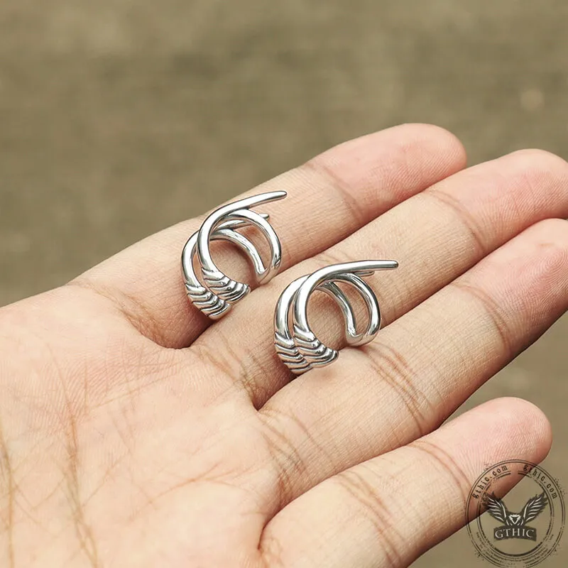 Simple U-shaped Stainless Steel Ear Cuff sold by GTHIC product image thumbnail 3