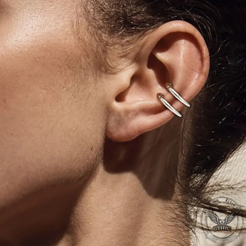 Simple U-shaped Stainless Steel Ear Cuff sold by GTHIC product image thumbnail 2