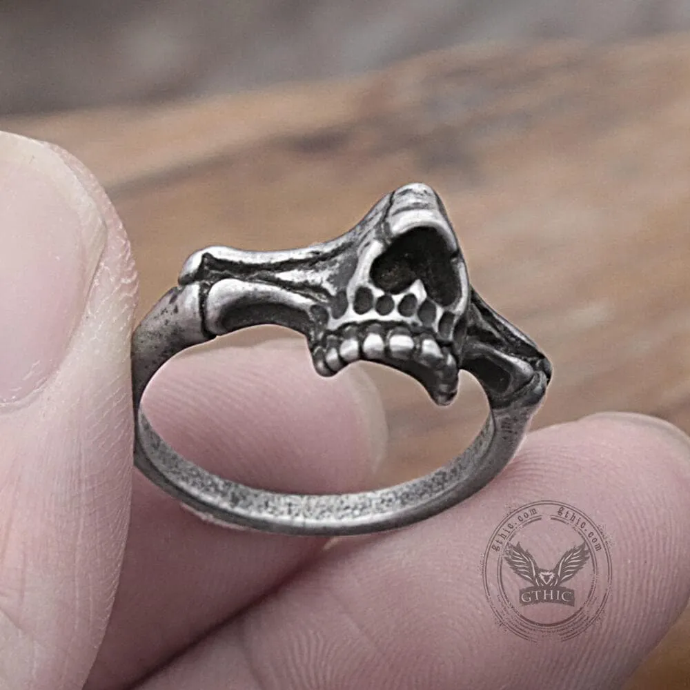 Gothic Ferocious Skull Stainless Steel Ring sold by GTHIC product image thumbnail 2