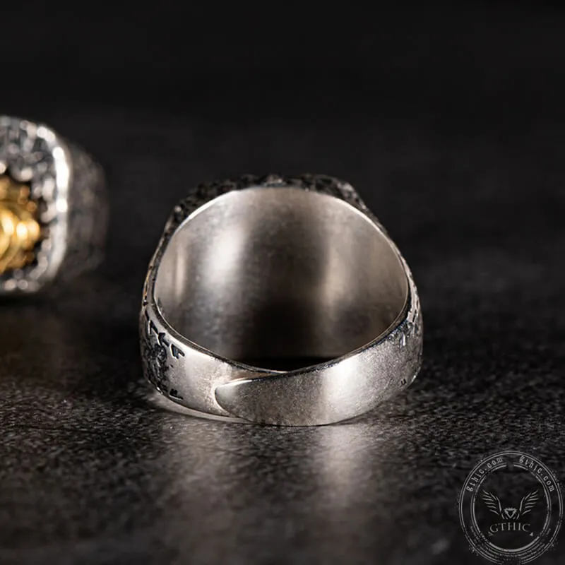 Witcher Wolf Skull Sterling Silver Viking Ring sold by GTHIC product image thumbnail 5