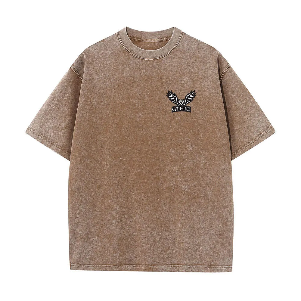 Multicolor Gthic Logo Vintage Washed T-shirt sold by GTHIC product image thumbnail 4