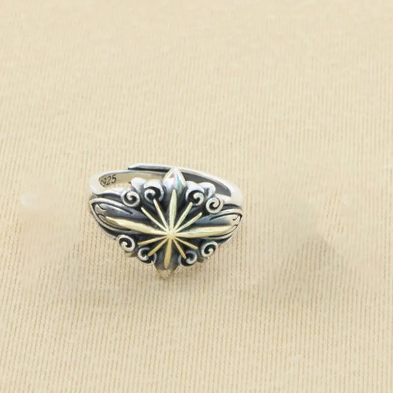 Vintage Sun Sterling Silver Adjustable Ring sold by GTHIC product image thumbnail 5