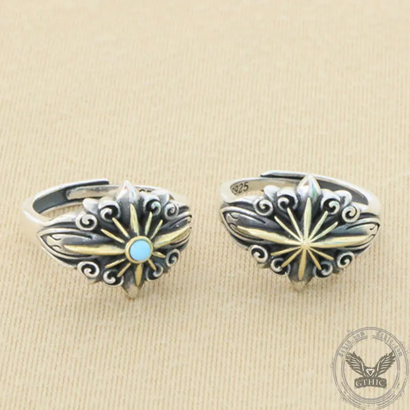 Vintage Sun Sterling Silver Adjustable Ring sold by GTHIC