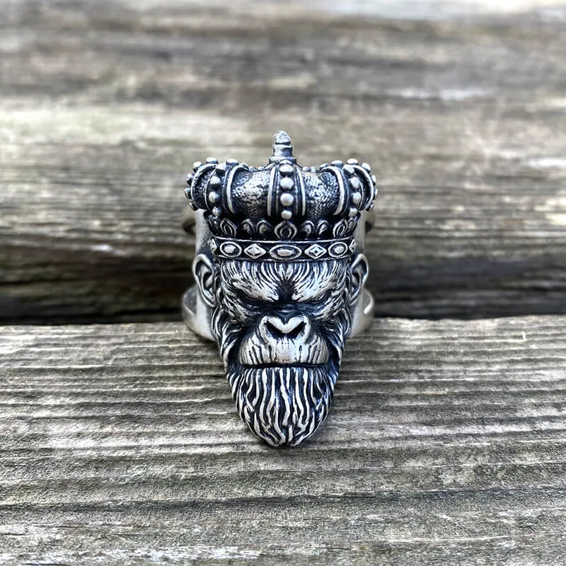 Monkey King Sterling Silver Ring sold by GTHIC