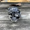 One-Eyed Pirate Sterling Silver Skull Ring sold by GTHIC