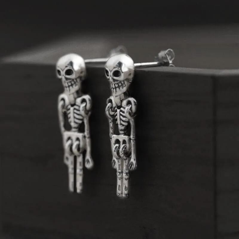 Skeleton Sterling Silver Earrings sold by GTHIC