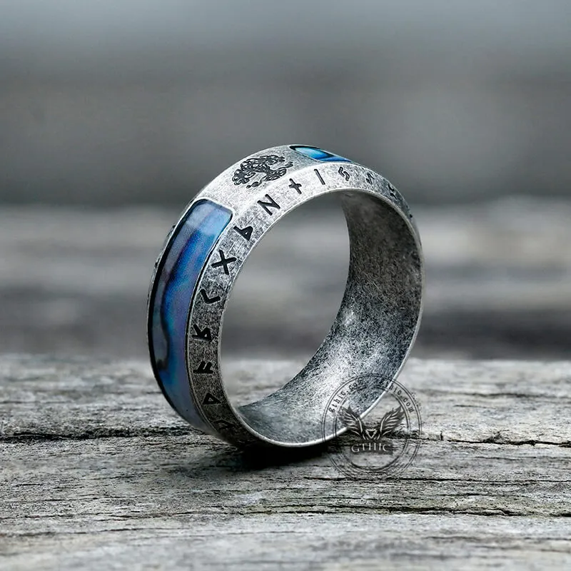 Tree Of Life Stainless Steel Shell Viking Ring sold by GTHIC product image thumbnail 4