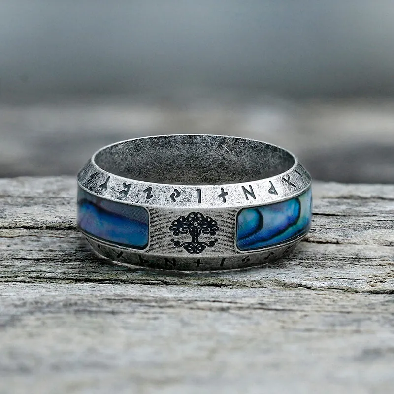 Tree Of Life Stainless Steel Shell Viking Ring sold by GTHIC product image thumbnail 3