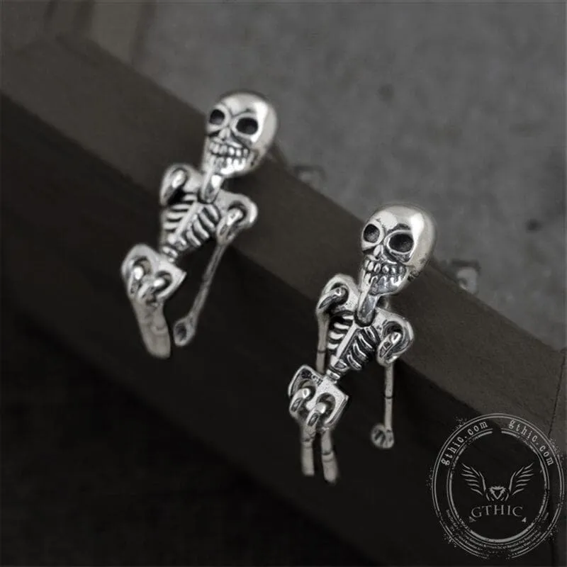 Skeleton Sterling Silver Earrings sold by GTHIC product image thumbnail 2