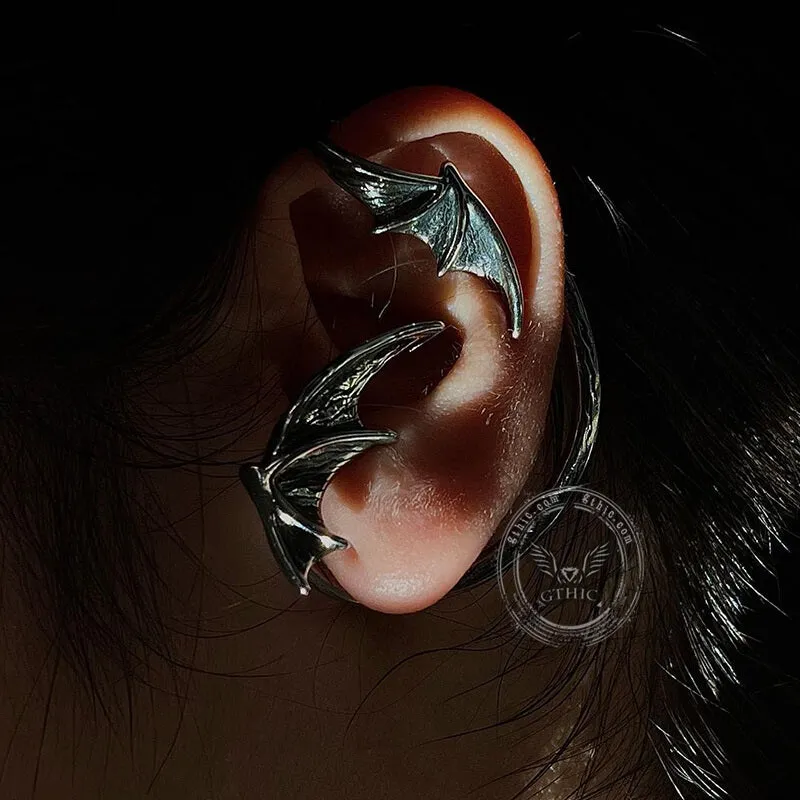 Devil Wings Stainless Steel Ear Cuffs sold by GTHIC product image thumbnail 2