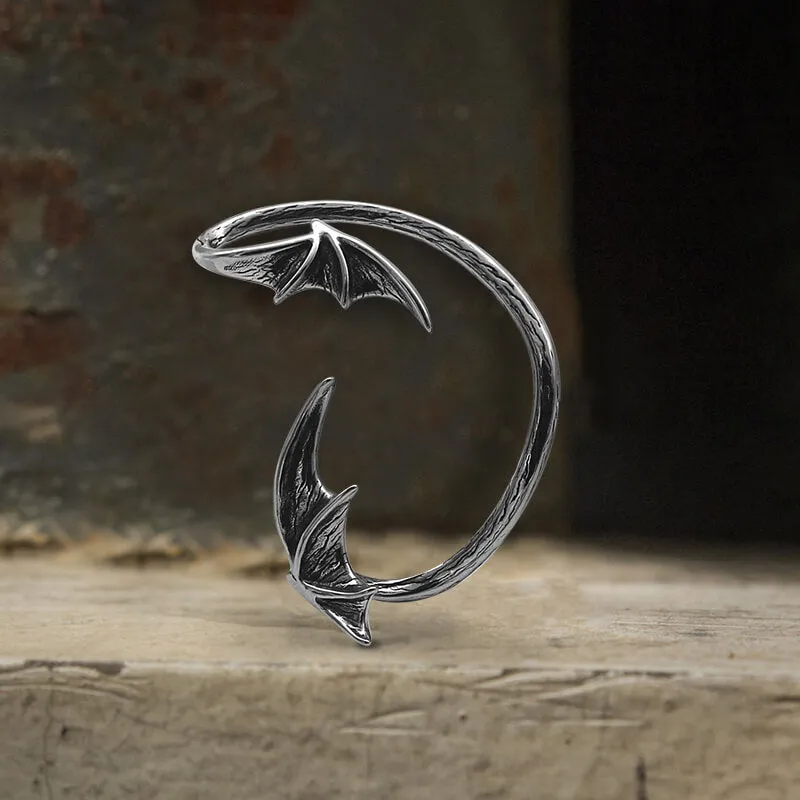 Devil Wings Stainless Steel Ear Cuffs sold by GTHIC product image thumbnail 3