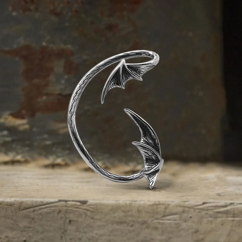 Devil Wings Stainless Steel Ear Cuffs sold by GTHIC product image thumbnail 4