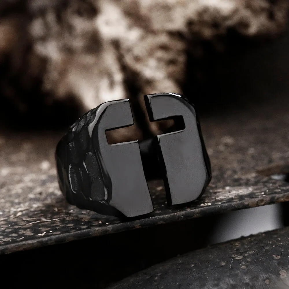 Hollow Cross Stainless Steel Ring sold by GTHIC