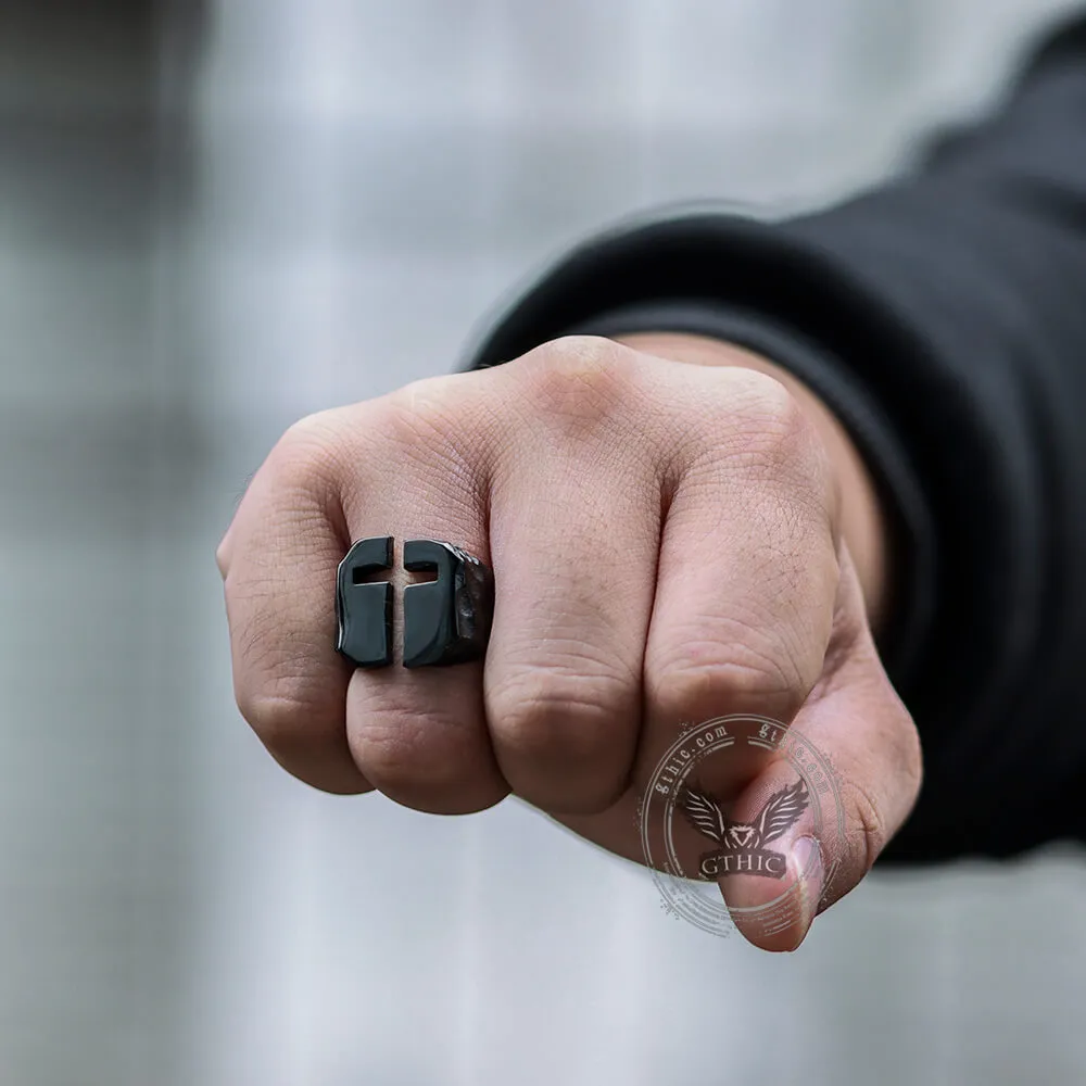 Hollow Cross Stainless Steel Ring sold by GTHIC product image thumbnail 3