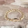 Solid Color Cuban Link Chain Stainless Steel Bracelet sold by GTHIC