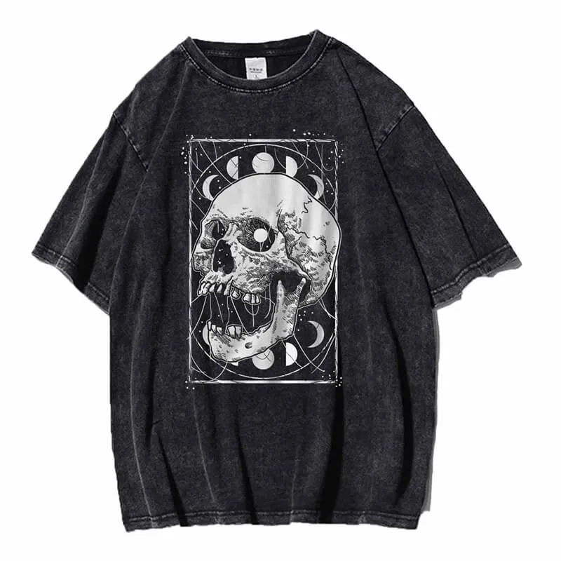 Vintage Washed Skull Head Print Sweatshirt T-shirt sold by GTHIC