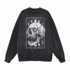 Vintage Washed Skull Head Print Sweatshirt T-shirt sold by GTHIC